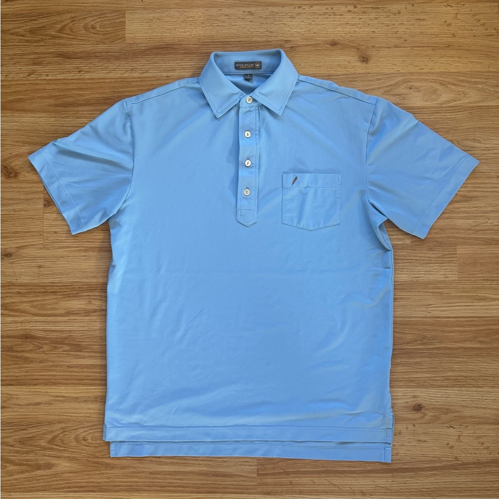 Peter Millar Light Blue Polo - Size Small
